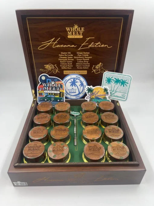 Whole Melts Havana Edition premium rosin packaging